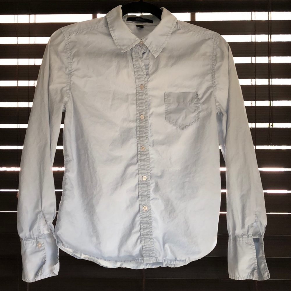 Light Blue Express Button Down Dress Shirt